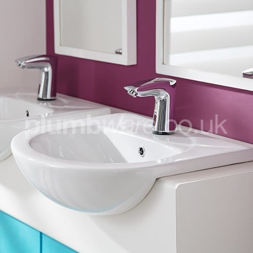 Semi recessed Vanity Basin unit | Plumbware.co.uk
